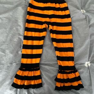 Halloween/fall inspired ruffle pants